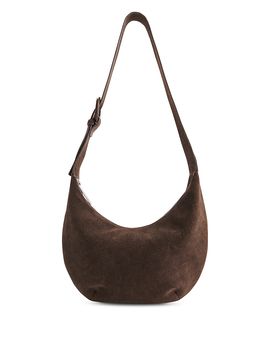 Whistles Whistles Sia Curved Suede Crossbody