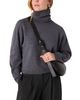 Whistles Whistles Sia Small Curved Black Leather Crossbody Bag - 2