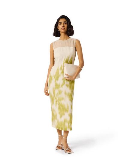 Whistles Whistles Sleeveless Round Neck Midi Dress