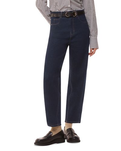 Whistles Whistles Stretch Barrel Leg Jeans in Dark Denim