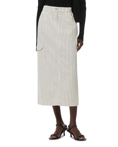 Whistles Whistles Stripe Cargo Midi Skirt