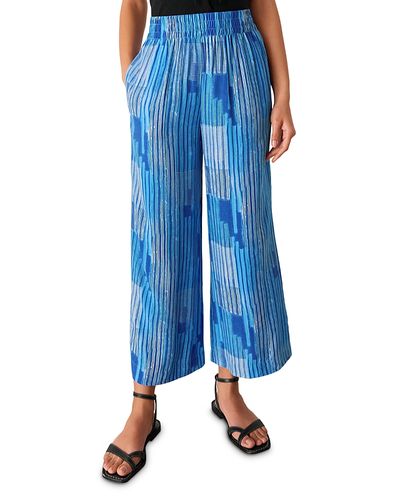 Whistles Whistles Stripe Print Cropped Pants