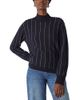 Whistles Whistles Stripe Wool Funnel Neck Knit Sweater - 1