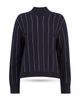 Whistles Whistles Stripe Wool Funnel Neck Knit Sweater - 5