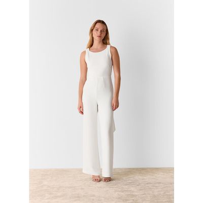 Whistles Whistles Tie Back Wide Leg Bridal Jumpsuit