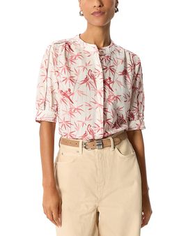 Whistles Whistles Tropical Bird Textured Shirt