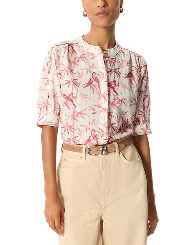 Whistles Whistles Tropical Bird Textured Shirt
