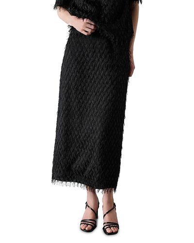 Whistles Whistles Tufted Column Midi Skirt