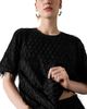 Whistles Whistles Tufted Fringe Short Sleeve Top - 4