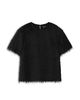 Whistles Whistles Tufted Fringe Short Sleeve Top - 6