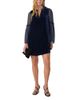 Whistles Whistles Velvet Sheer Sleeve Dress - 1