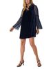 Whistles Whistles Velvet Sheer Sleeve Dress - 2