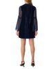 Whistles Whistles Velvet Sheer Sleeve Dress - 4