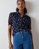 Whistles Whistles Viscose Short Sleeve Pintuck Blouse - 1