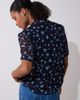 Whistles Whistles Viscose Short Sleeve Pintuck Blouse - 5