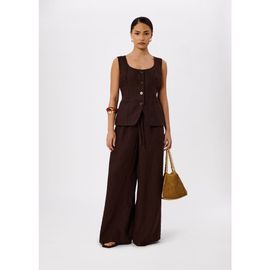 Whistles Whistles Wide Leg Linen Trouser