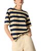 Whistles Whistles Wide Striped Cotton Tee - 1