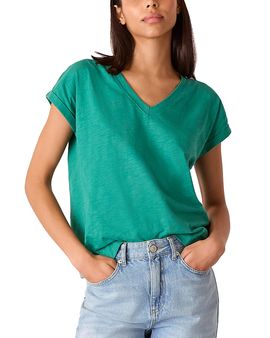 Whistles Whistles Willa V Neck Cap Sleeved Tee