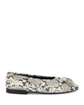 Whistles Whistles Women's Cilou Tassel Detail Snake Embossed Ballet Flats