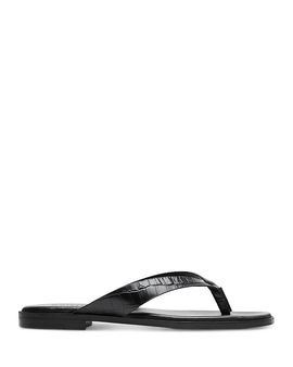 Whistles Whistles Women's Croc Embossed Flip Flop Sandals