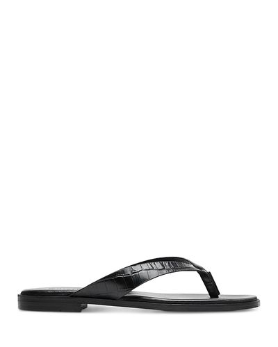 Whistles Whistles Women's Croc Embossed Flip Flop Sandals