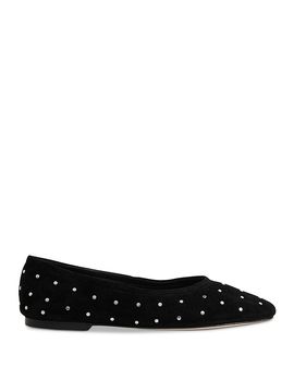 Whistles Whistles Women's Karina Suede Stud Ballet Flats