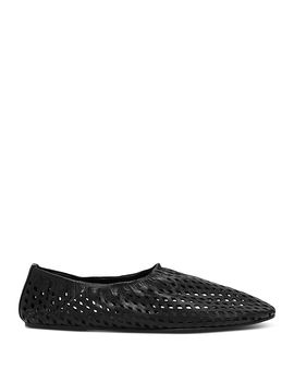 Whistles Whistles Women's Laser Cut Leather Ballet Pumps