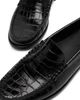 Whistles Whistles Women's Manny Croco Embossed Leather Loafers - 3