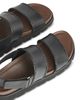 Whistles Whistles Women's Ruben Black Whipstitch Velcro Sandals - 4