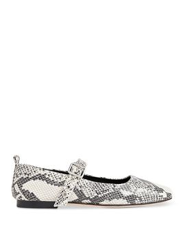 Whistles Whistles Women's Square Toe Buckled Ballet Flats