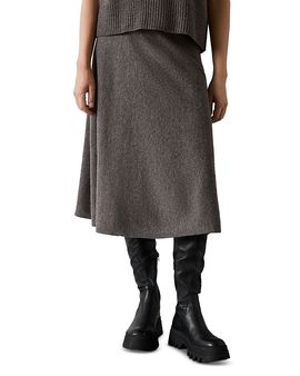 Whistles Whistles Wool Midi Skirt