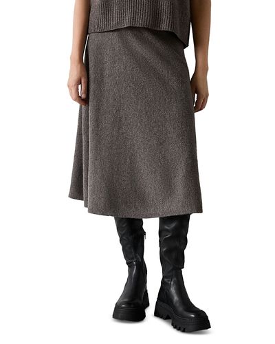 Whistles Whistles Wool Midi Skirt