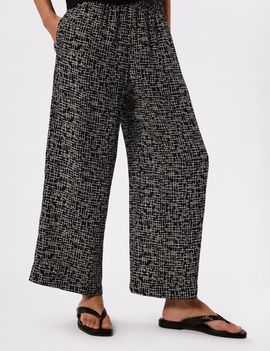 Whistles Whistles Woven Grid Crop Trouser