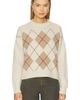 White & Warren White & Warren Cashmere Argyle Crew Sweater - 1