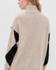 White & Warren White & Warren Cashmere Argyle Turtleneck Pullover Taupe Heather Marl - 3