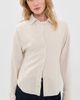 White & Warren White & Warren Cashmere Blend Fitted Button Down Shirt Ivory - 2