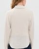 White & Warren White & Warren Cashmere Blend Fitted Button Down Shirt Ivory - 3