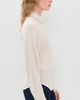 White & Warren White & Warren Cashmere Blend Fitted Button Down Shirt Ivory - 4
