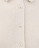 White & Warren White & Warren Cashmere Blend Fitted Button Down Shirt Ivory - 6