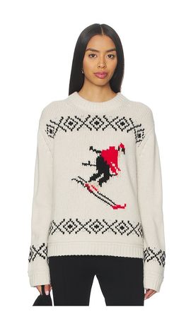 White & Warren White & Warren Cashmere Blend Ski Crewneck Sweater