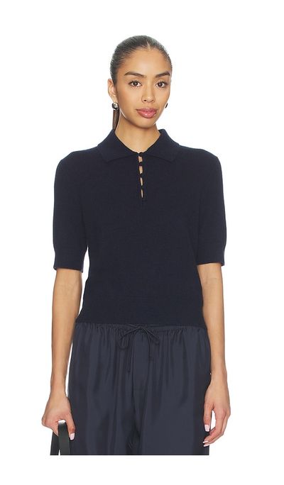 White & Warren White & Warren Cashmere Button Polo