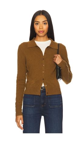 White + Warren White + Warren Cashmere Collared Cardigan