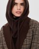 White & Warren White & Warren Cashmere Ribbed Balaclava Coffee Bean One - 2