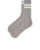 White & Warren White & Warren Cashmere Ribbed Striped Socks - 2