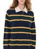 White & Warren White & Warren Cashmere Rugby Polo Pullover Deep Navy Rugby - 1