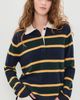 White & Warren White & Warren Cashmere Rugby Polo Pullover Deep Navy Rugby - 2