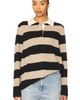 White + Warren White + Warren Cashmere Rugby Stripe Polo - 1