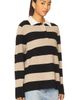 White + Warren White + Warren Cashmere Rugby Stripe Polo - 2