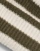 White & Warren White & Warren Cashmere Striped Beanie Deep Olive/Natural Heather One - 5