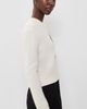 White & Warren White & Warren Cashmere Tennis Racquet Sweatshirt Soft White Combo - 4